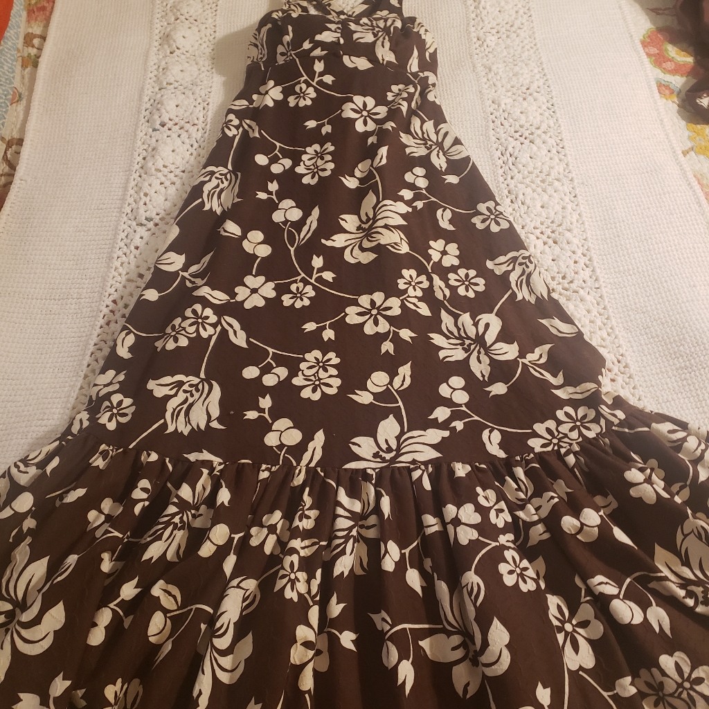 Vtg Coco California 60's/70's Cruise Wear Long Dress